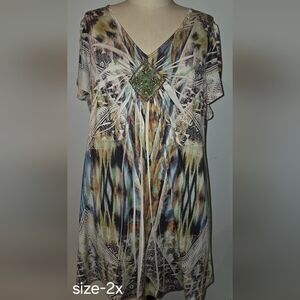 Apt. 9 Women's Artistic Multicolor Blouse